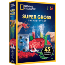 NATIONAL GEOGRAPHIC Gross Science Kit - 45 Experiments for Kids 8-12, STEM Project Gifts Boys and Girls