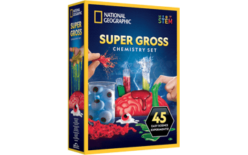 NATIONAL GEOGRAPHIC Gross Science Kit - 45 Experiments for Kids 8-12, STEM Project Gifts Boys and Girls