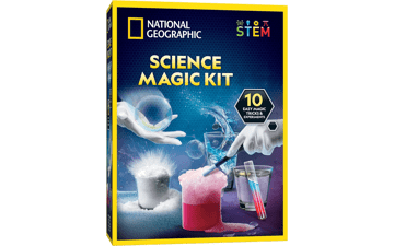 NATIONAL GEOGRAPHIC Magic Chemistry Set - 10 Amazing Magic Tricks, STEM Projects and Science Experiments - Science Toys for Boys and Girls 8-12