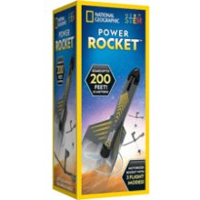 NATIONAL GEOGRAPHIC Rocket Launcher for Kids - Motorized Air Rocket Toy, Launch up to 200 ft., Safe Landing, Outdoor Toys & Model Rockets, Gifts for Boys and Girls, Space Toys