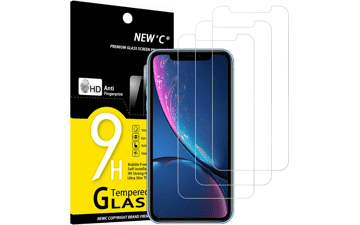 NEW'C iPhone 11 and iPhone XR (6.1") Screen Protector Tempered Glass - Case Friendly and Ultra Resistant