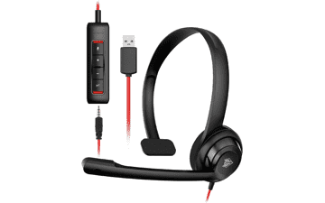 NUBWO HW02 USB Headset with Microphone Noise Cancelling, Super Light and Comfortable, Wired Office Call Center Headset for Laptop PC