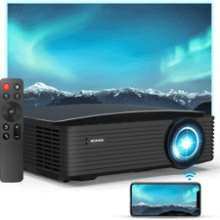 NexiGo PJ20 Outdoor Projector with WiFi, Bluetooth, Native 1080P, Dolby Audio Support