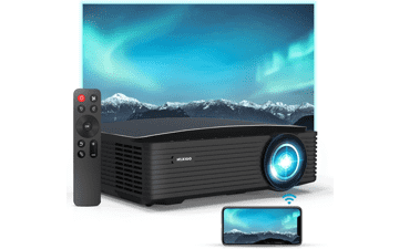 NexiGo PJ20 Outdoor Projector with WiFi, Bluetooth, Native 1080P, Dolby Audio Support