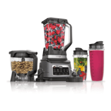 Ninja BN801 Professional Plus Kitchen System - 1400 WP - 5 Functions - Smoothies, Chopping, Dough & More - Auto IQ - Blender Pitcher 72-oz. - Processor Bowl 64-oz. - (2) 24-oz. To-Go Cups - Grey