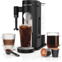 Ninja PB051 Specialty Single-Serve Coffee Maker with Milk Frother, K-Cup Pod Compatible, Black