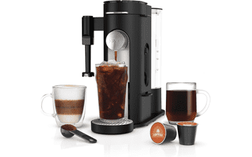 Ninja PB051 Specialty Single-Serve Coffee Maker with Milk Frother, K-Cup Pod Compatible, Black