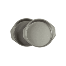 Nonstick Round Baking Cake Pan - Set of 2, Gray - 9 Inch