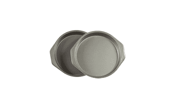 Nonstick Round Baking Cake Pan - Set of 2, Gray - 9 Inch