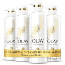 Olay Cleansing & Firming Body Wash with Vitamin B3 and Collagen - 20 fl oz (Pack of 4)