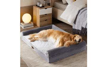 Orthopedic Sofa Dog Bed for Large Dogs with Removable Waterproof Cover