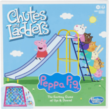 Peppa Pig Chutes and Ladders Board Game for Kids Ages 3 and Up - Preschool Games for 2-4 Players