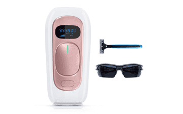 Permanent IPL Hair Removal Device - Upgraded 999,900 Flashes for Face, Legs, Arms, and Whole Body At-Home Use