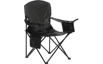 Portable Folding Camping Chair with Cooler, Side Pocket and Cup Holder