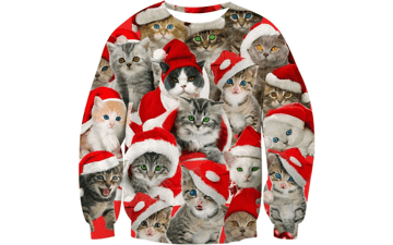 RAISEVERN Christmas Sweatshirt Unisex Pullover Sweater Crewneck Long Sleeve Top