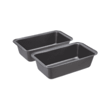 Rectangular Baking Bread Loaf Pan - Set of 2, Gray - Amazon Basics