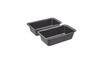 Rectangular Baking Bread Loaf Pan - Set of 2, Gray - Amazon Basics