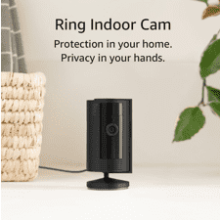 Ring Indoor Cam (2nd Gen) | 2023 Release | 1080p HD Video & Color Night Vision | Two-Way Talk | Manual Audio & Video Privacy Cover | Black