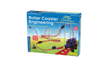 Roller Coaster Engineering STEM Kit | Design, Build, Experiment with Working Models | Explore Physics, Forces, Motion, Energy, Velocity & More | Solve Building Challenges