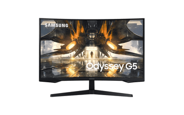 SAMSUNG 32-inch Odyssey G55A QHD 165Hz 1ms FreeSync Curved Gaming Monitor with HDR 10