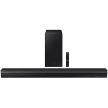 SAMSUNG HW-B650 3.1ch Soundbar with Dolby 5.1 DTS Virtual:X, Bass Boosted, Bluetooth, Voice Enhance, Night Mode - Black