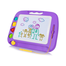 SGILE Magnetic Drawing Board Toy for Kids - Large Doodle Board Writing Painting Sketch Pad - Purple