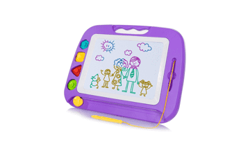 SGILE Magnetic Drawing Board Toy for Kids - Large Doodle Board Writing Painting Sketch Pad - Purple