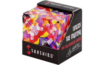 SHASHIBO Shape Shifting Box - Fidget Cube with 36 Magnets - Transforms Into Over 70 Shapes (Artist Series - Confetti)