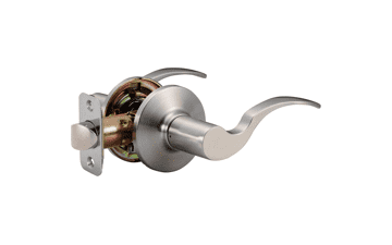 Satin Nickel Passage Door Lever - Amazon Basics TQ50S82 Shelby