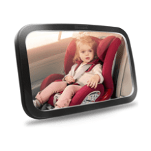 Shynerk Baby Car Mirror - Safety Car Seat Mirror for Rear Facing Infants with Wide Clear View - Shatterproof & Fully Assembled