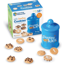 Smart Counting Cookies - 13 Pieces, Toddler Counting & Sorting Skills, Math Learning Toys