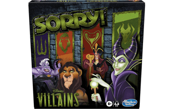 Sorry! Board Game: Disney Villains Edition - Fun Family Game for Kids 6+ (Amazon Exclusive)