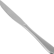 Stainless Steel Dinner Knives with Round Edge - Pack of 12 - Silver