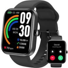 TOZO S3 Smart Watch - Bluetooth Fitness Tracker with Heart Rate, Blood Oxygen Monitor, Sleep Monitor - IP68 Waterproof - 1.83-inch HD Color - Compatible with iPhone & Android