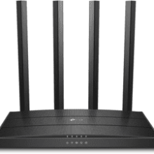 TP-Link AC1200 Gigabit WiFi Router - Dual Band MU-MIMO Wireless Internet Router, 4 Antennas, OneMesh and AP Mode, Long Range Coverage