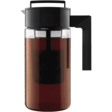 Takeya Cold Brew Coffee Maker - Black Lid Pitcher - 1 qt