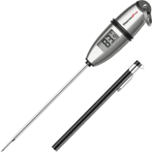 ThermoPro TP-02S Instant Read Meat Thermometer - Digital Cooking Food Thermometer with Long Probe for Grill, Candy, Kitchen, BBQ, Smoker, Oven, Oil, Milk, Yogurt