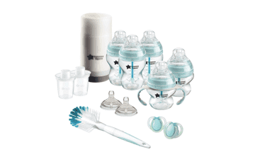 Tommee Tippee Advanced Anti-Colic Baby Bottle Feeding Gift Set with Heat Sensing Technology and Breast-like Nipple