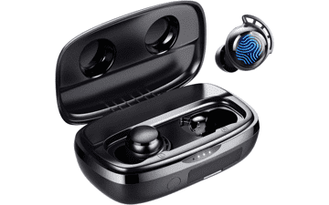 Tribit Wireless Earbuds - 150H Playtime, Bluetooth 5.2, IPX8 Waterproof, Touch Control, True Wireless Bluetooth Earbuds with Mic, Deep Bass, Built-in Mic, Bluetooth Headphones - FlyBuds 3