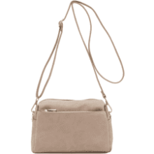 Triple Zip Small Crossbody Bag - FashionPuzzle