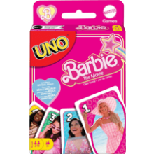 UNO Barbie The Movie Card Game - Family Night, Game Night, Travel, Camping, Party