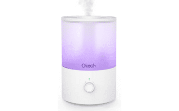 Ukach Smart Humidifiers for Bedroom, Large Room, Cool Mist, Baby, Top Fill, Air Humidifier & Essential Oil Diffuser, Sleep Mode, Humidity Setting, 12H Timer, Night Light