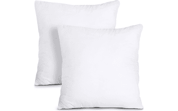 Utopia Bedding Throw Pillows Insert - Pack of 2, White - 18 x 18 Inches - Indoor Decorative Pillows