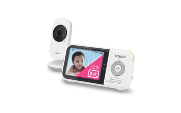 VTech VM819 Video Baby Monitor - 19 Hour Battery Life, 1000ft Long Range, 2.8” Display, Night Vision, 2-Way Audio, Temperature Sensor, Lullabies