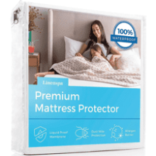 Waterproof Full Mattress Protector - Breathable & Hypoallergenic - White