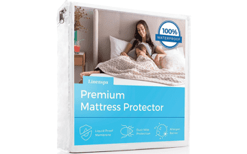 Waterproof Full Mattress Protector - Breathable & Hypoallergenic - White