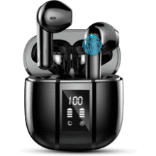 Wireless Earbuds, Hi-Fi Stereo Bluetooth 5.3, 4 ENC Mic, 48Hrs USB-C LED Charging Case, IP7 Waterproof Sport Earphones