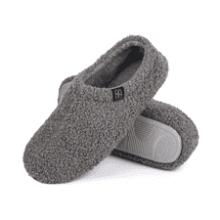 Women's Fuzzy Curly Fur Memory Foam Loafer Slippers with Polar Fleece Lining