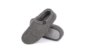 Women's Fuzzy Curly Fur Memory Foam Loafer Slippers with Polar Fleece Lining