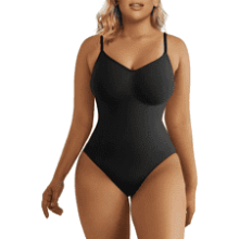 Women's Tummy Control Shapewear Bodysuit - Seamless Sculpting Thong Body Shaper Tank Top